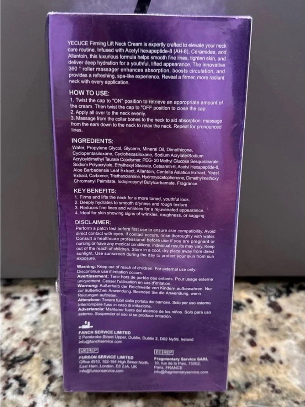 Yecuce AH-8 Firming Lift Neck Cream